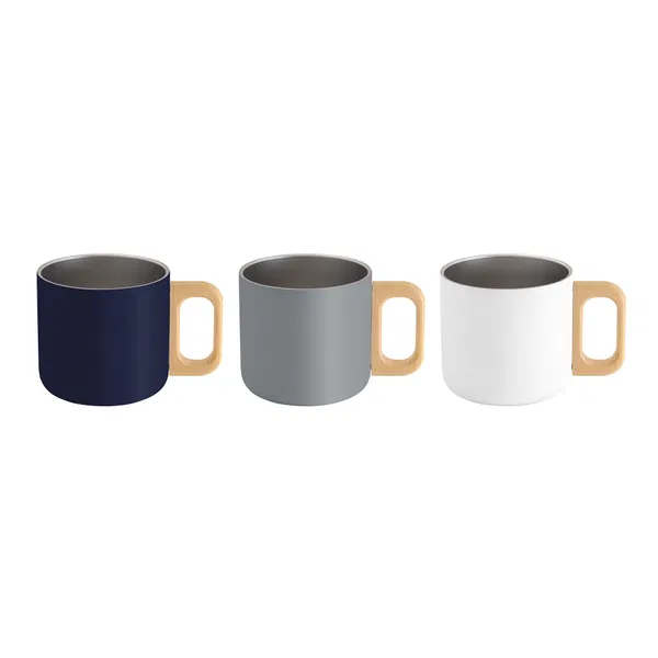 Taza Timber 390 ml acero inoxidable personalizado con logo empresa - Mugs Clásicos corporativo Chile