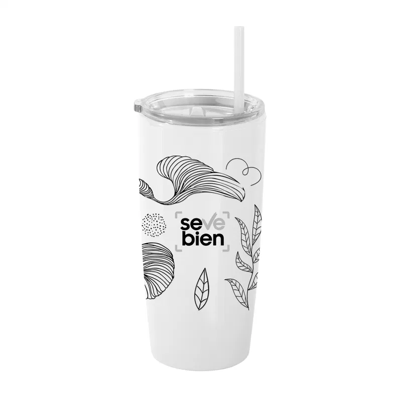 Mug Tommy 600 ml plástico doble pared Mug Tommy 600 ml plástico doble pared