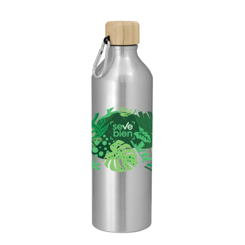Botella Forest 750 ml aluminio y bambú Botella Forest 750 ml aluminio y bambú