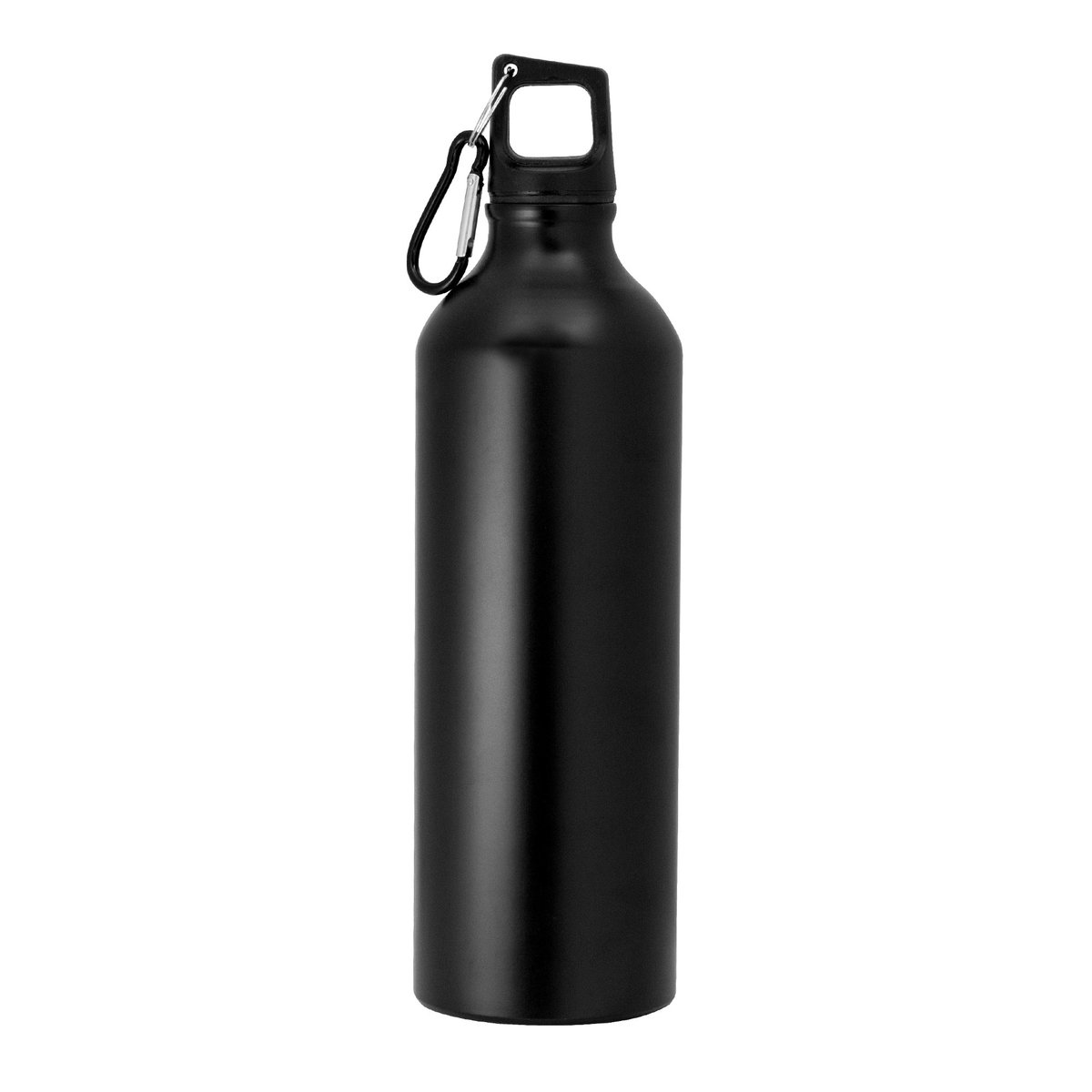 Botella Preta tapa desmontable, mosquetón metálico personalizado con logo empresa - Botellas de Aluminio corporativo Chile