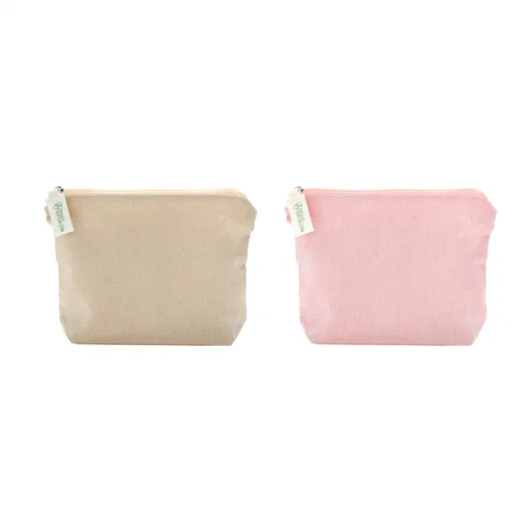 Necessaire Malvon algodón reciclado 175 g/m² personalizado con logo empresa - Neceseres corporativo Chile