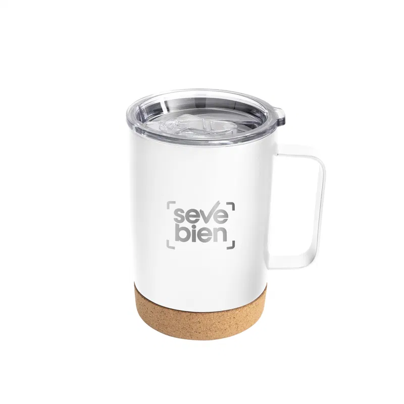 Mug Térmico Kork acero inoxidable con base de Mug Térmico Kork acero inoxidable con base de