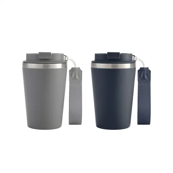 Mug Estrap 350 ml acero inoxidable personalizado con logo empresa - Mugs Térmicos corporativo Chile