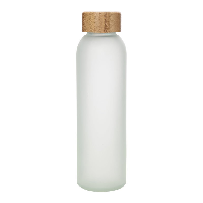 Botella Sublimable Sander vidrio y bambú