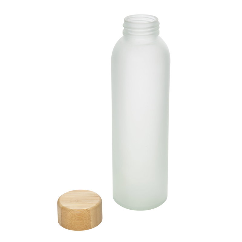 Botella Sublimable Sander vidrio y bambú