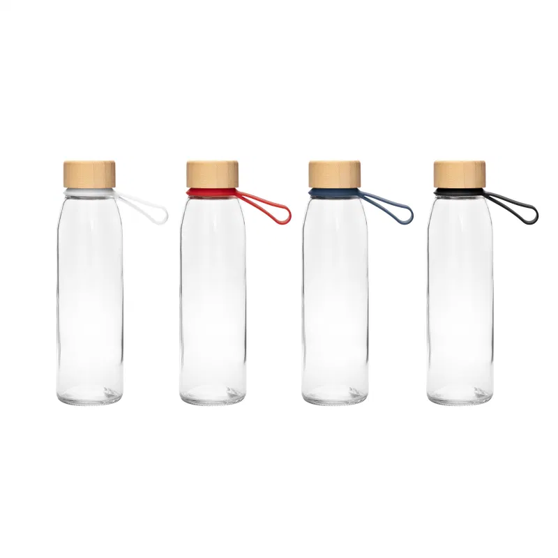 Botellas Vidrio Grabado Láser Empresas Botellas de vidrio transparente con grabado láser corporativo elegante
