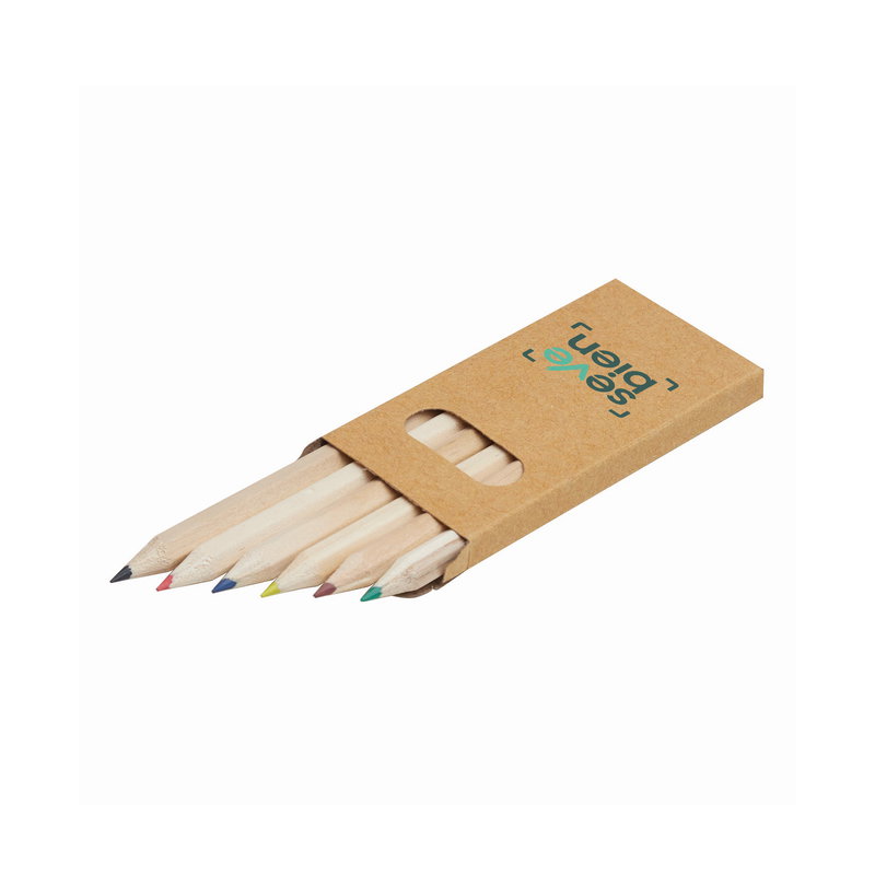 Set De Lápices Woody madera 6 lápices