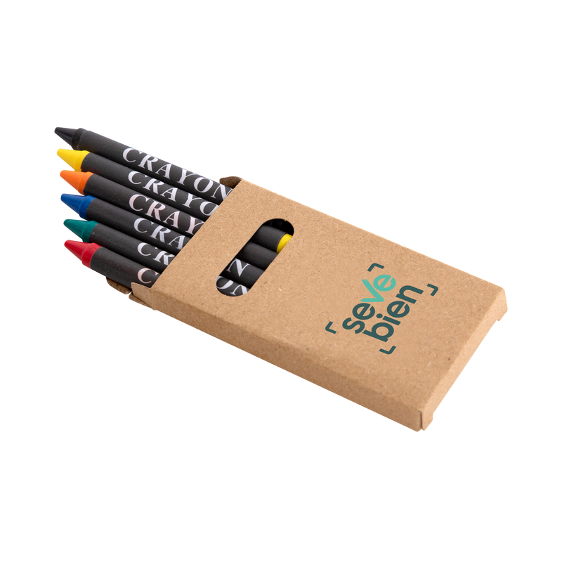 Set De Crayones Yoni 6 piezas caja Kraft