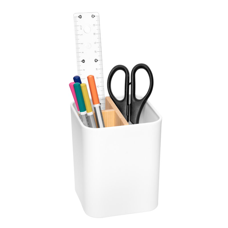 Organizador Layout plástico y bambú