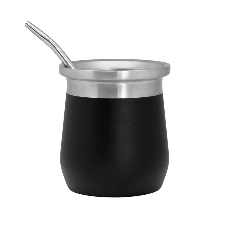 Set De Mate Folk 300 ml acero inoxidable
