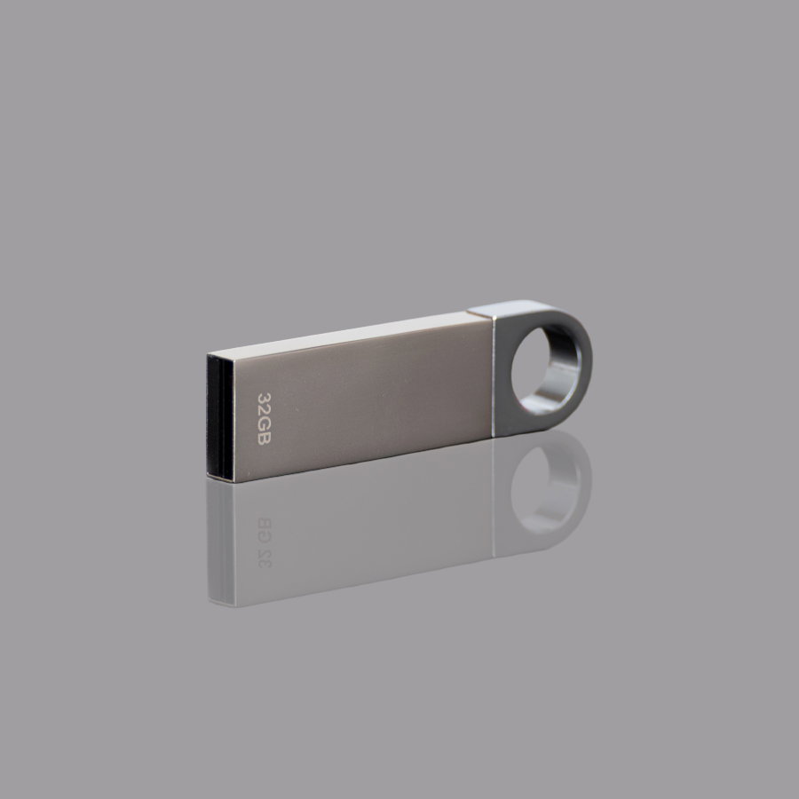 Mini - Usb Pendrive Metálico De 32gb inox personalizado con logo empresa - Merchandising corporativo Chile