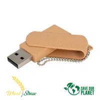 Usb Pendrive 16gb De Caña De Trigo 16GB plástico