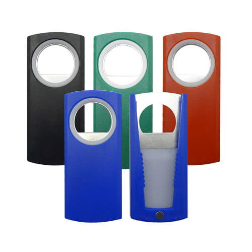 Destapador Tapa Botella Va30 plástico y metal personalizado con logo empresa - Merchandising corporativo Chile
