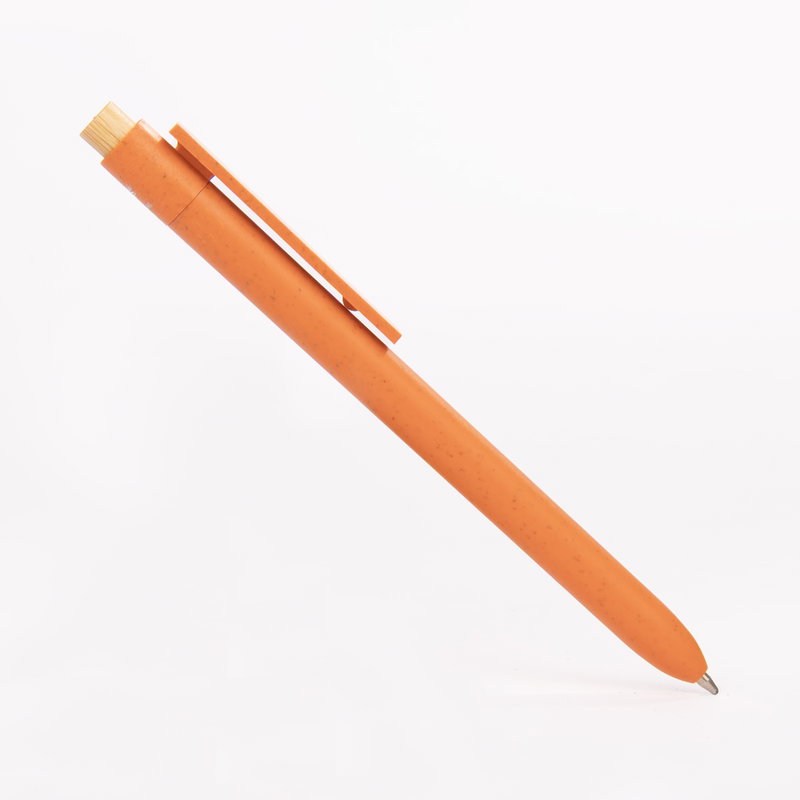 Bolígrafo Retráctil Bombay bambú y fibra de trigo Bolígrafo Retráctil Bombay bambú y fibra de trigo