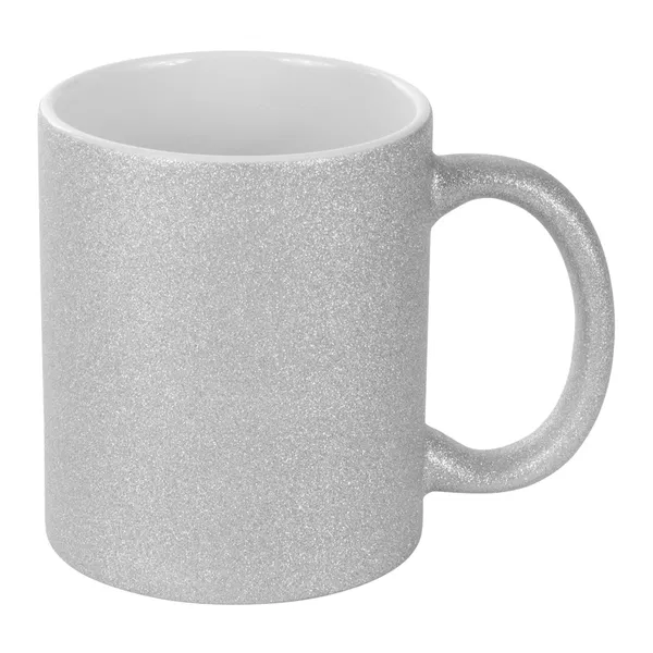 Tazón Glitter Plateado 350cc Sublimación cerámica Tazón Glitter Plateado 350cc Sublimación cerámica personalizado con logo empresa - Tazas de Cerámica corporativo Chile