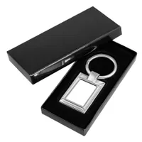 Llavero Metálico Rectangular inserto sublimable