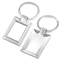 Llavero Metálico Rectangular inserto sublimable