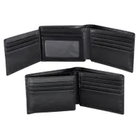 Deluxe Billetera De Cuero cuero bifold