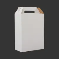 Caja Autoarmable Con Asas, 26x35x13 Cm cartón 1 mm